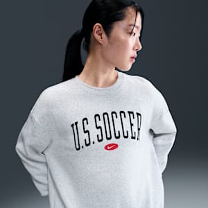 USA Phoenix Fleece Women's Nike Soccer Oversized Crew-Neck